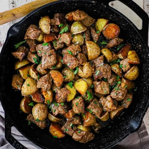 asian steak potatoes